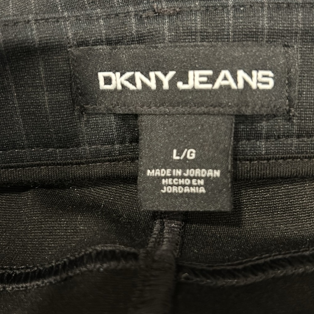 DKNY Black Striped Pants L - Picture 4 of 6